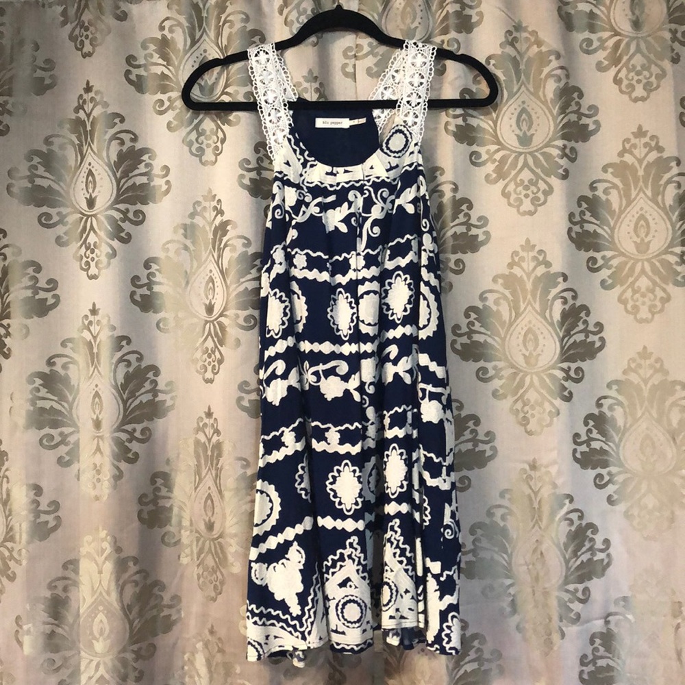 Blue pepper swing dress